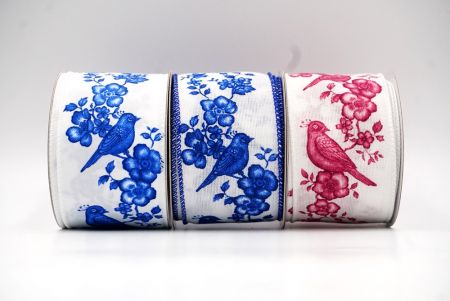 Floral Songbird Wired Ribbon - Floral Songbird Wired Ribbon